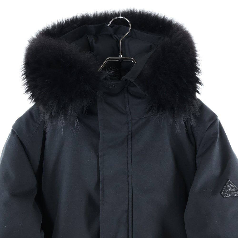 PYRENEX(ピレネックス) ×BEAMS ANNECY アヌシー ビームス別注 ファーダウンジャケット ブラック CFU112000043 W20PJ3