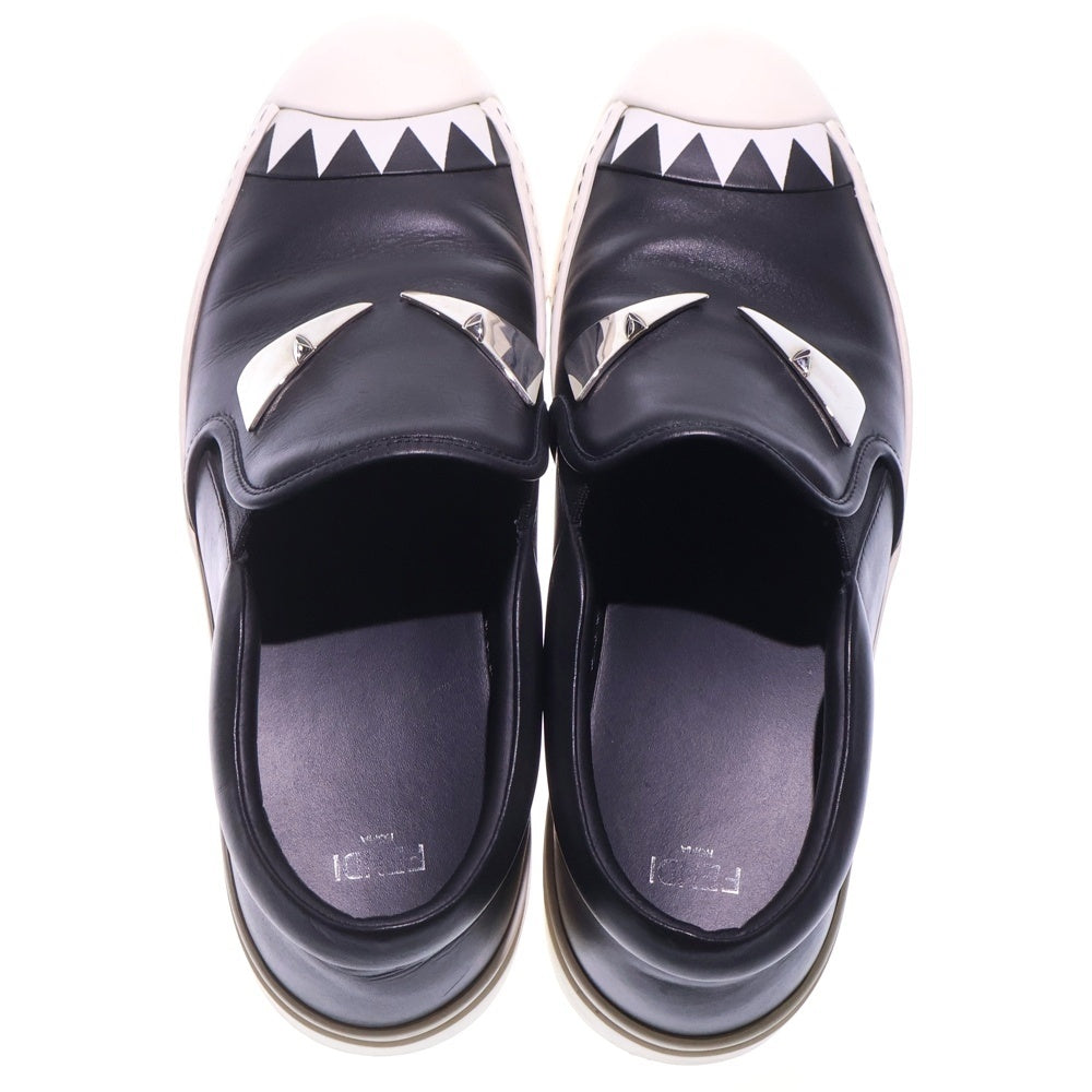 FENDI(フェンディ) モンスター バグズアイ スリッポン ローカットスニーカー ブラック/ホワイト 8E 6520 レディース