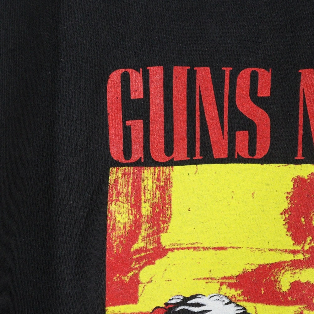 VINTAGE(ヴィンテージ) 90sGUNS N' ROSES USE YOUR ILLUSION TOUR 1991 ガンズアンドローゼス 半袖 クルーネック Tシャツ ブラック