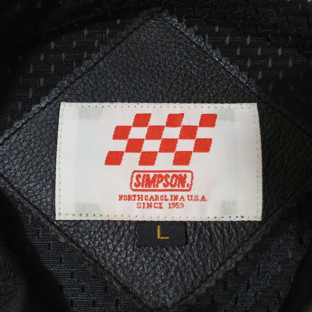 Jessica Simpson(ジェシカシンプソン) レーシングジャケット バイカージャケット レザー ワッペン ホワイト