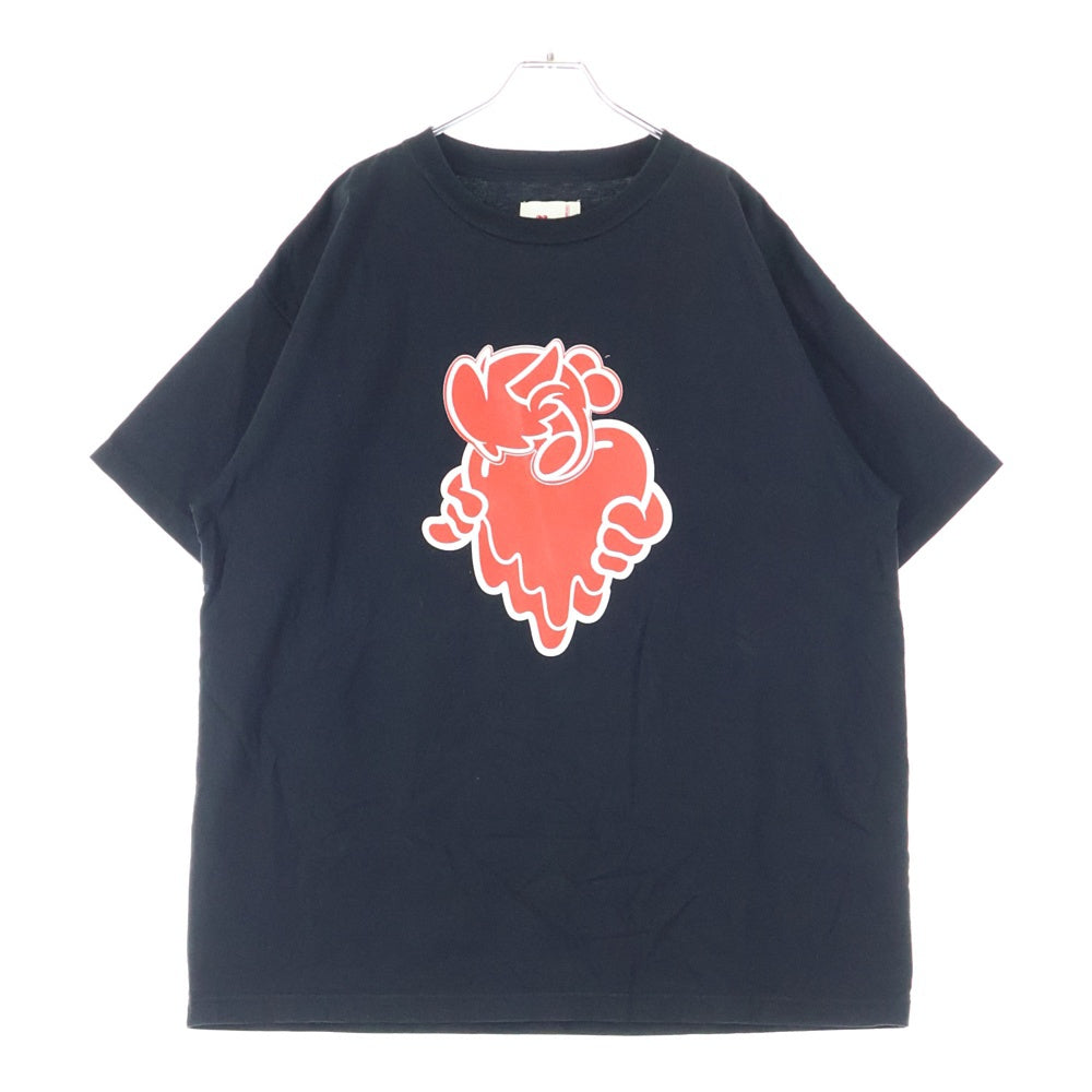 Emotionally Unavailable(エモーショナリー アンアヴェイラブル) ×NOW ON REC SS TEE COIN PARKING DELIVERY 両面プリント クルーネック 半袖Tシャツ ブラック EU-YS1-0000-C13