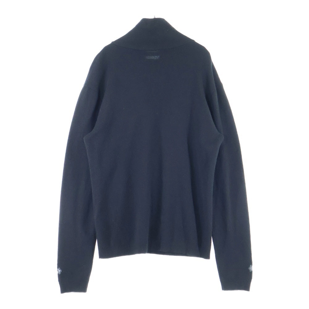 CHROME HEARTS(クロムハーツ) クロスボールボタン タイニーCHクロスクロスパッチ カシミヤハイネックニットセーター ブラック