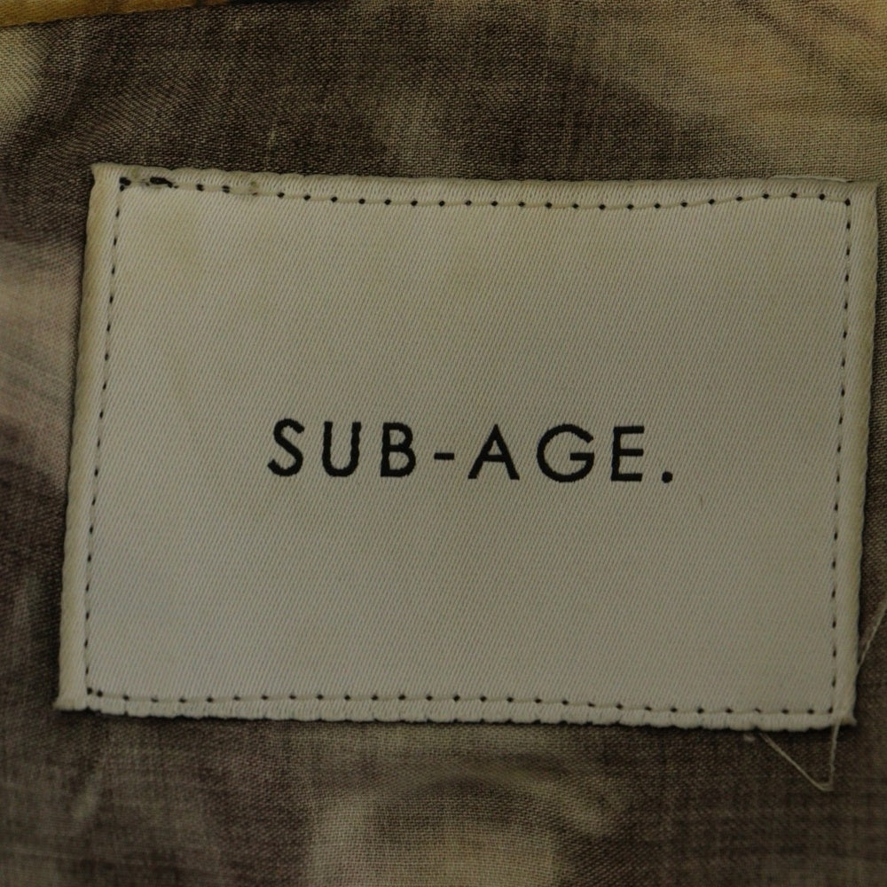 SUB-AGE.(サベージ) 総柄 レーヨン長袖シャツ ロングスリーブシャツ マルチカラー 18SS-SASH-03
