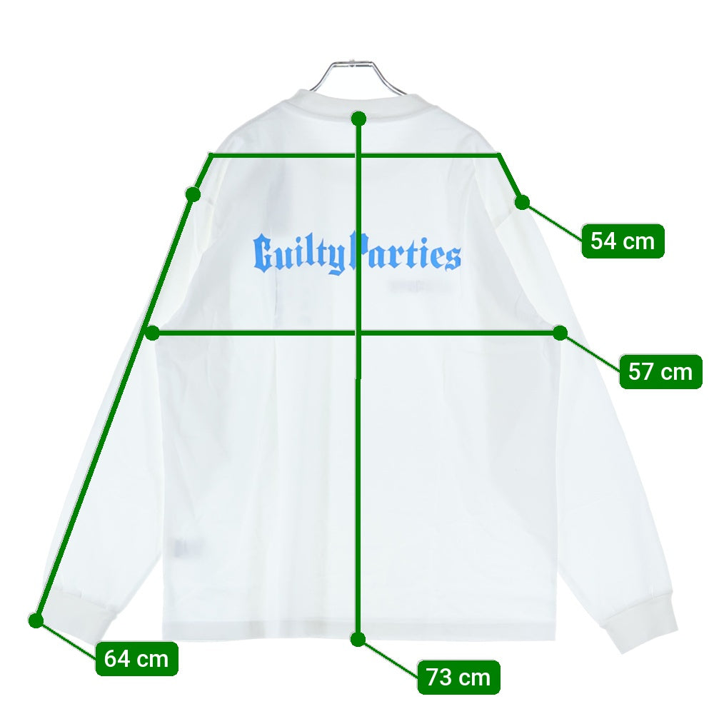 WACKO MARIA(ワコマリア) 25SS ×MR.BROTHERS CUT CLUB 天国東京 ヘビーウエイト 長袖 クルーネック ロングスリーブ Tシャツ ホワイト MBCC-WM-LT01