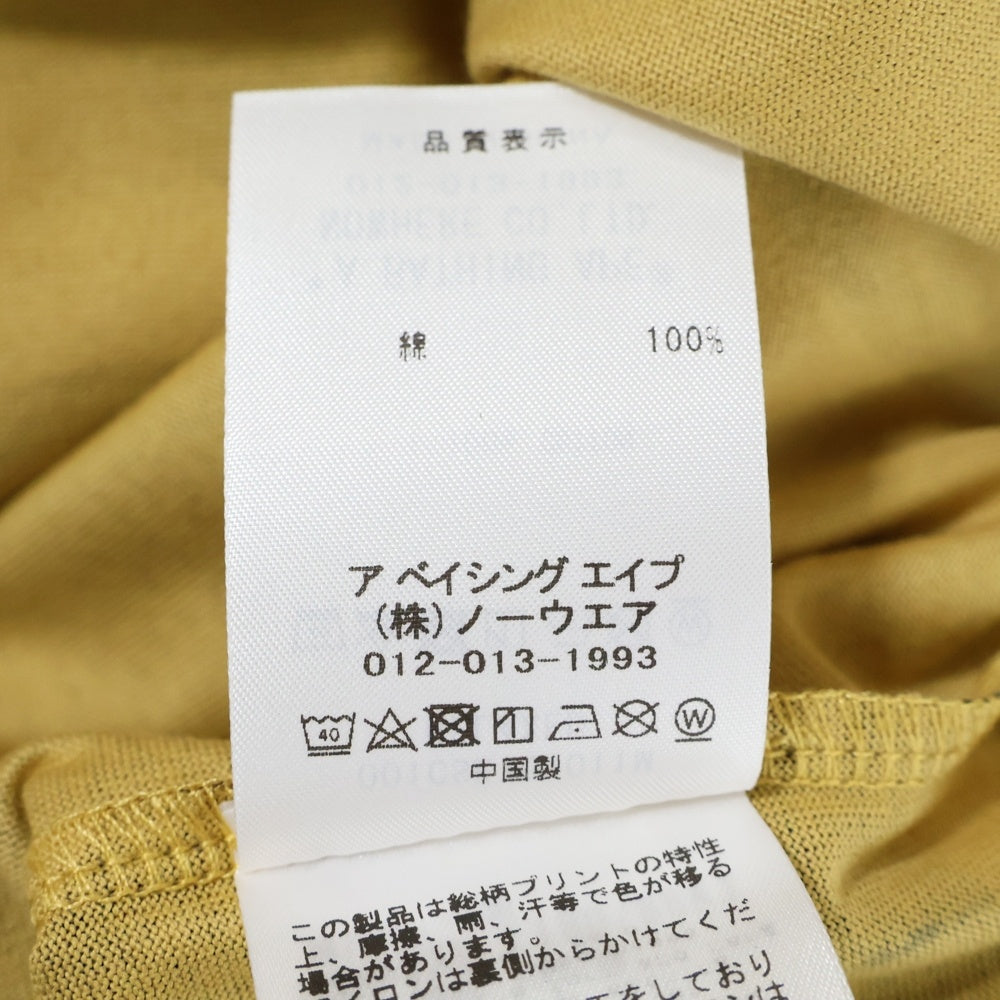 A BATHING APE(アベイシングエイプ) 1ST CAMO ONE POINT TEE APE HEAD 半袖 クルーネック Tシャツ カモフラ 1K70109011