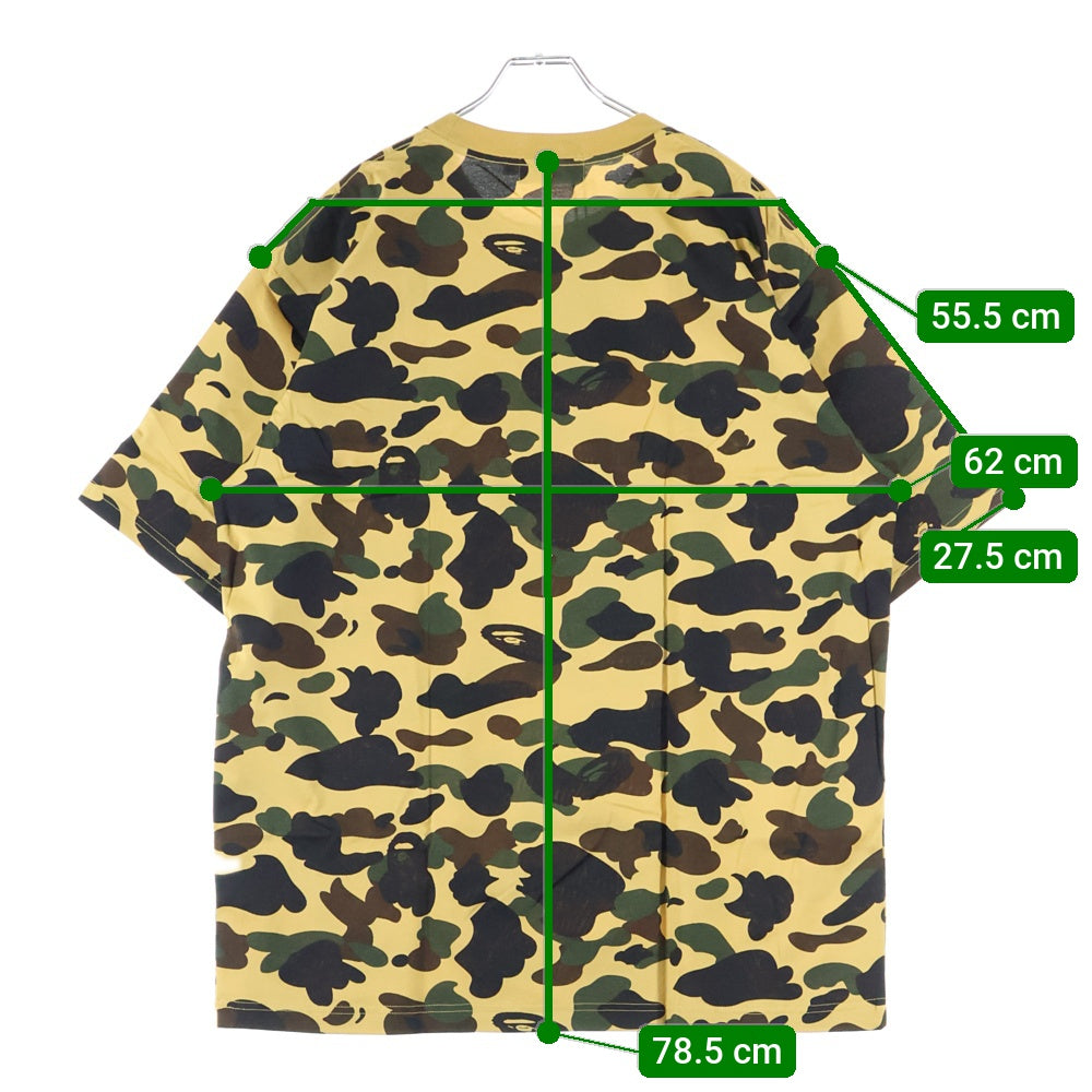 A BATHING APE(アベイシングエイプ) 1ST CAMO ONE POINT TEE APE HEAD 半袖 クルーネック Tシャツ カモフラ 1K70109011