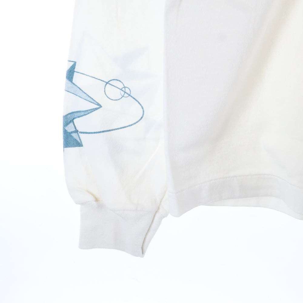SAINT MICHAEL(セントマイケル) 25AW TATOO DW_LS TEE タトゥープリント 長袖カットソー クルーネック ロングスリーブ ホワイト SM-HR1-0000-C29