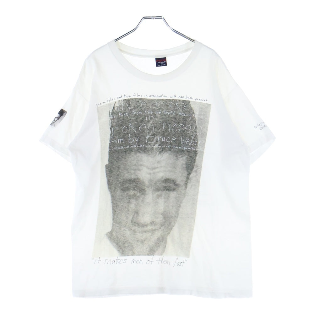 VINTAGE(ヴィンテージ) 80s ブルース ウェーバー JANSPORT ボディ Broken Noses 1987 Andy Minsker 半袖 クルーネック Tシャツ ホワイト