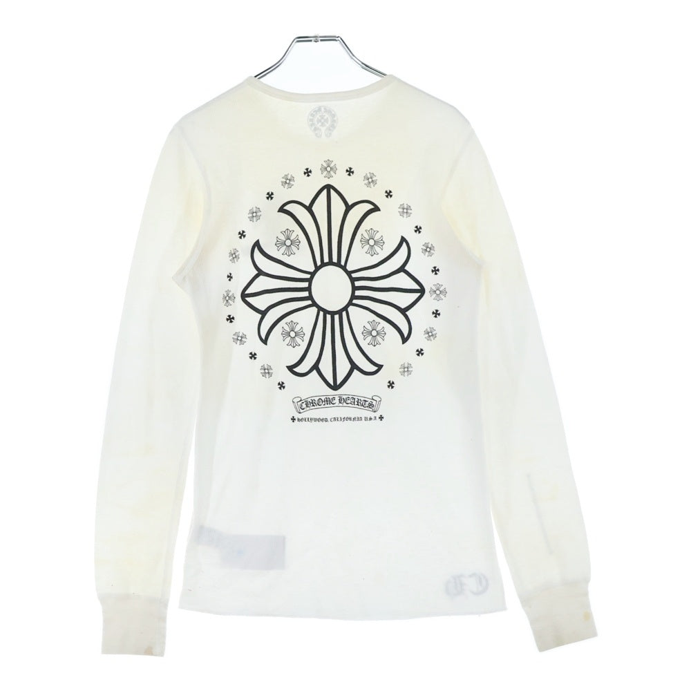CHROME HEARTS(クロムハーツ) CH PLS THERMAL L/S TEE CHプラスプリント サーマル長袖Tシャツ ロングスリーブカットソー ホワイト