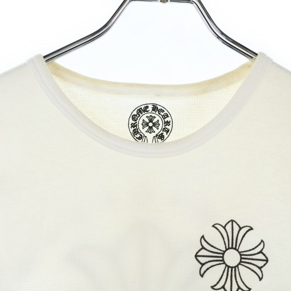 CHROME HEARTS(クロムハーツ) CH PLS THERMAL L/S TEE CHプラスプリント サーマル長袖Tシャツ ロングスリーブカットソー ホワイト