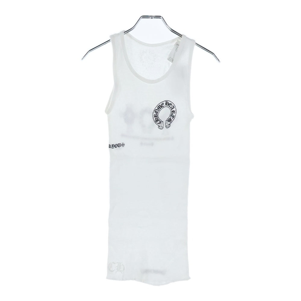 CHROME HEARTS(クロムハーツ) Made In Hollywood Logo メイドインハリウッド ホースシューロゴ バックプリント タンクトップ ホワイト