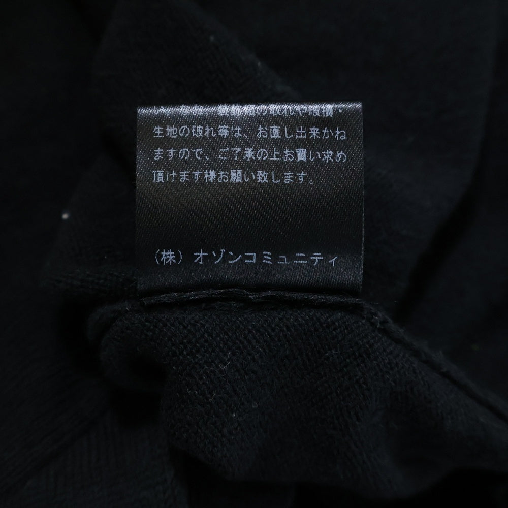 HYSTERIC GLAMOUR(ヒステリックグラマー) 21AW Studs Cardigan スタッズカーディガン コットン ブラック 02213ND01