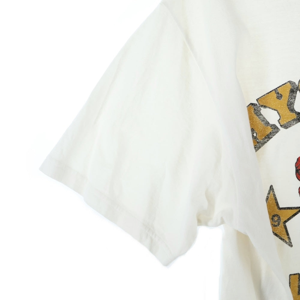 HYSTERIC GLAMOUR(ヒステリックグラマー) GRATEFUL HYS グレイトフルヒス フロントプリント クルーネックTシャツ 半袖カットソー ホワイト 02251CT20