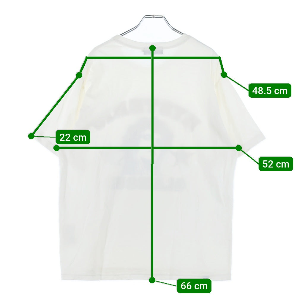 HYSTERIC GLAMOUR(ヒステリックグラマー) GRATEFUL HYS グレイトフルヒス フロントプリント クルーネックTシャツ 半袖カットソー ホワイト 02251CT20