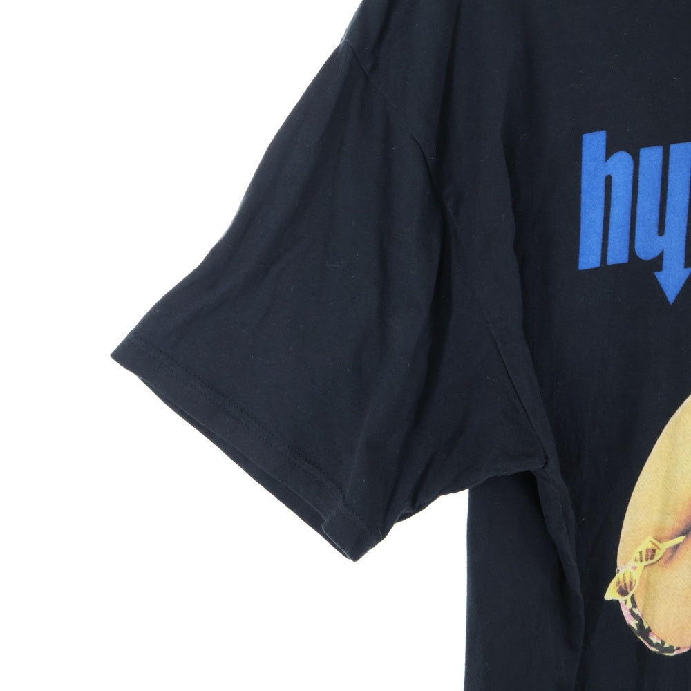 HYSTERIC GLAMOUR(ヒステリックグラマー) ×PLAYBOY 両面プリント クルーネックTシャツ 半袖カットソー ブラック 02222CT20