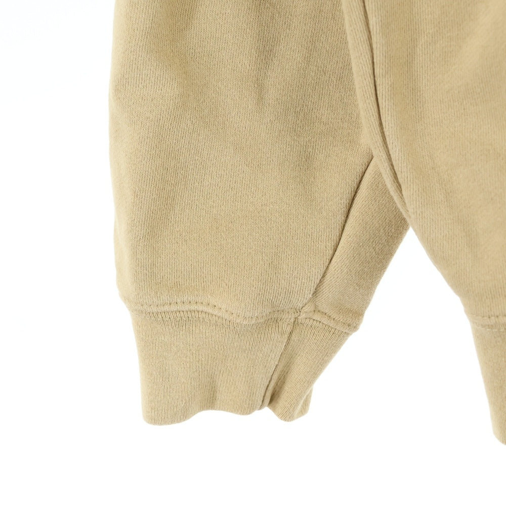 NO BRAND(ノーブランド) TOP JIMMY 胸ロゴ クルーネックスウェット トレーナー キャメル