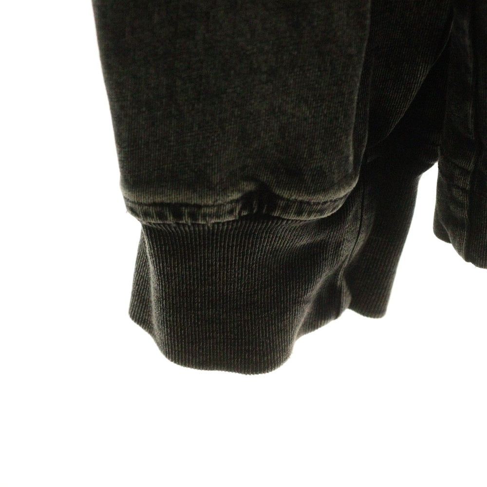 ALEXANDER WANG(アレキサンダーワン) ロゴプリント フェード加工 クルーネック ロングスリーブTシャツ 長袖カットソー ブラック UCC3221537