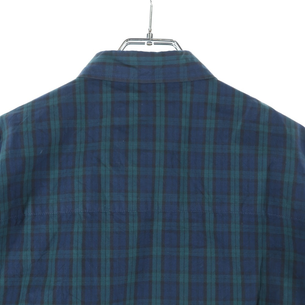 WTAPS(ダブルタップス) 25SS BD 03 / LS / COTTON. BROADCLOTH. TEXTILE. OF チェック ロングスリーブコットンシャツ 長袖シャツ グリーン 251TQDT-SHM03