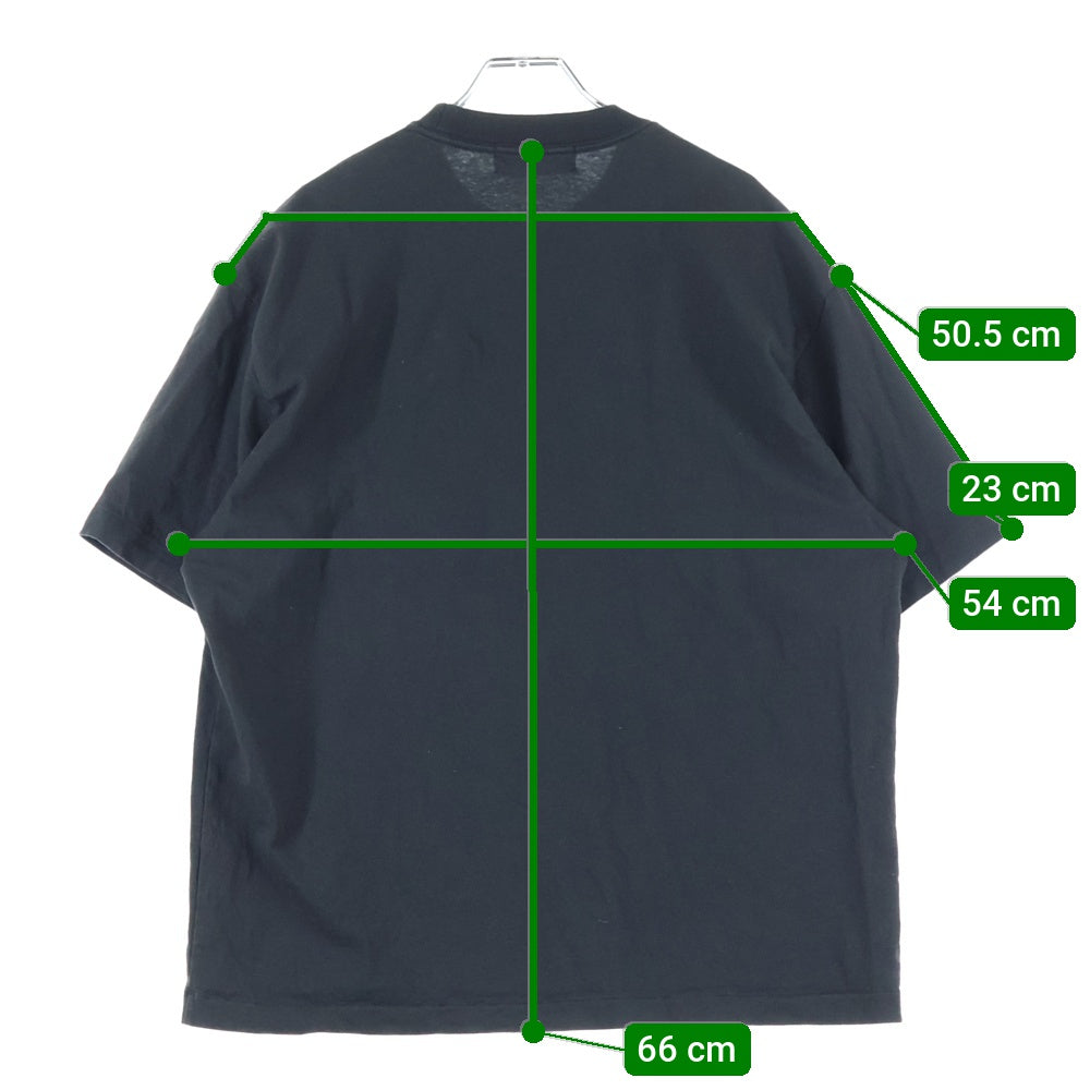 everyone(エブリワン) コットン クルーネックTシャツ 半袖カットソー ブラック EV24-CS21