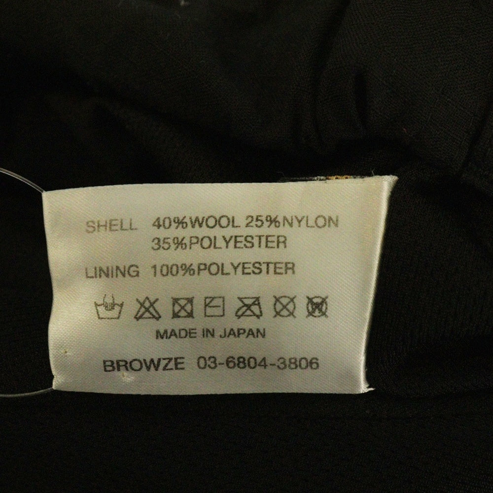 The Ennoy Professional(エンノイプロフェッショナル) BLEND RIP STOP EASY PANTS ブレンド リップストップ イージーパンツ テーパードパンツ ブラック AW23BRENPT03LP