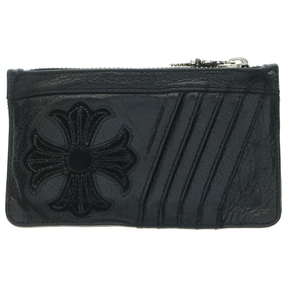 CHROME HEARTS(クロムハーツ) EASY MONEY SML イージーマネー CHプラスパッチ レザーカード コインケース ブラック