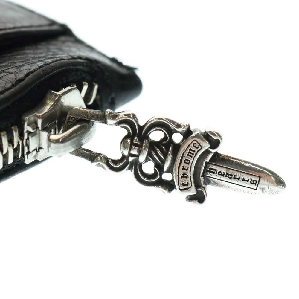 CHROME HEARTS(クロムハーツ) EASY MONEY SML イージーマネー CHプラスパッチ レザーカード コインケース ブラック