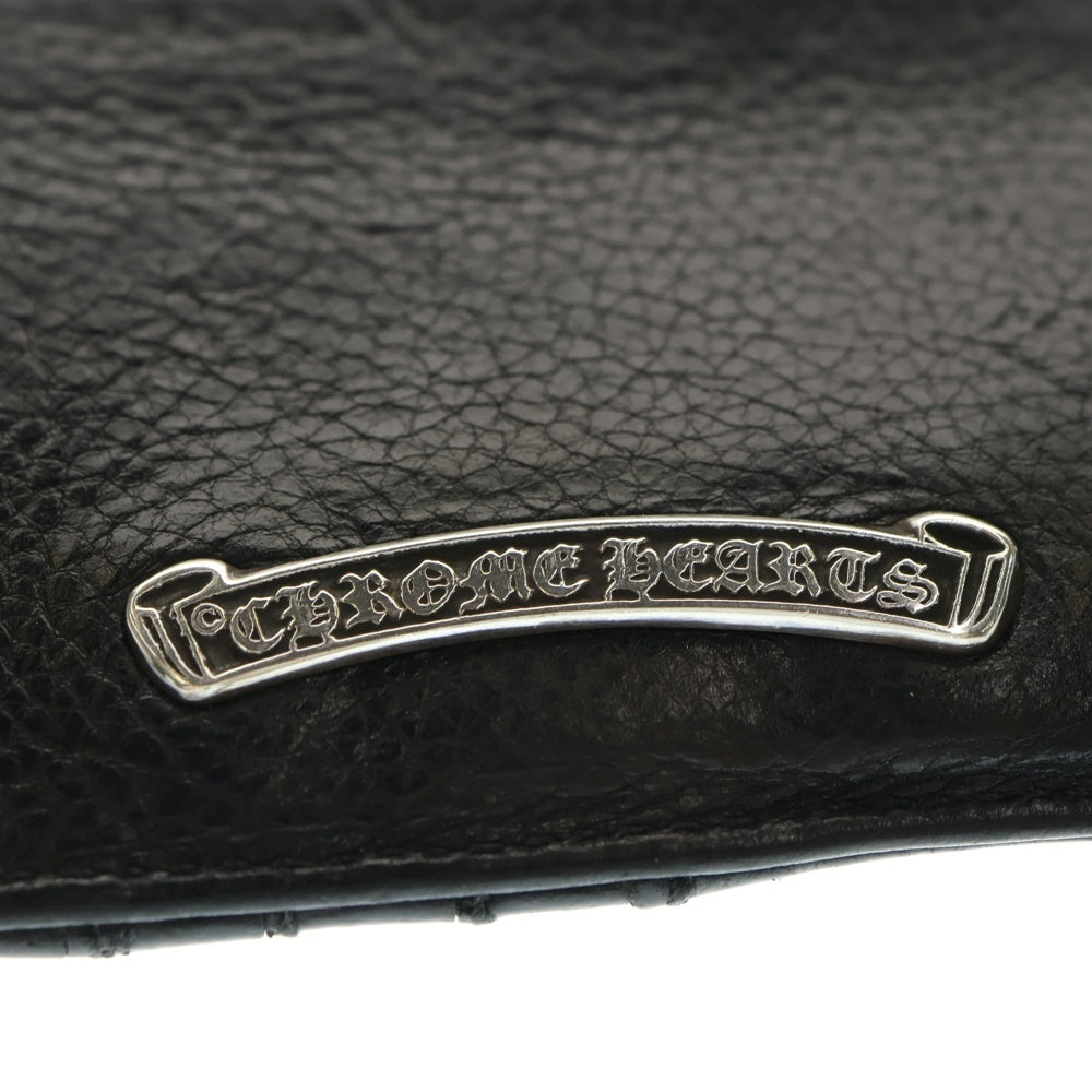 CHROME HEARTS(クロムハーツ) EASY MONEY SML イージーマネー CHプラスパッチ レザーカード コインケース ブラック