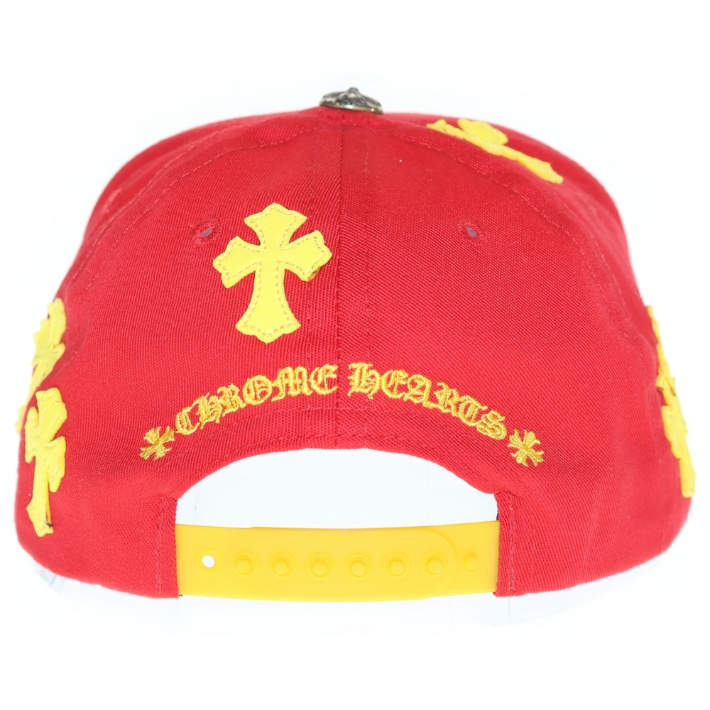 CHROME HEARTS(クロムハーツ) CH HAT クロスパッチベースボールキャップ レッド