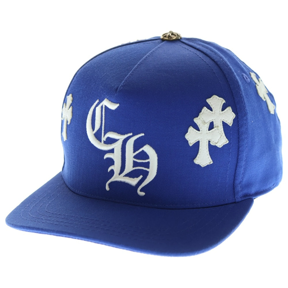CHROME HEARTS(クロムハーツ) CH HAT クロスパッチベースボールキャップ ブルー