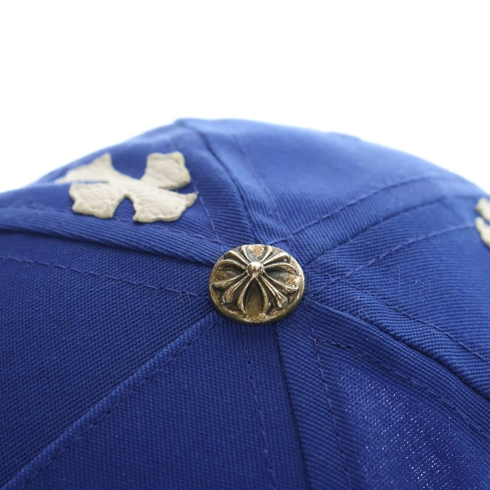 CHROME HEARTS(クロムハーツ) CH HAT クロスパッチベースボールキャップ ブルー