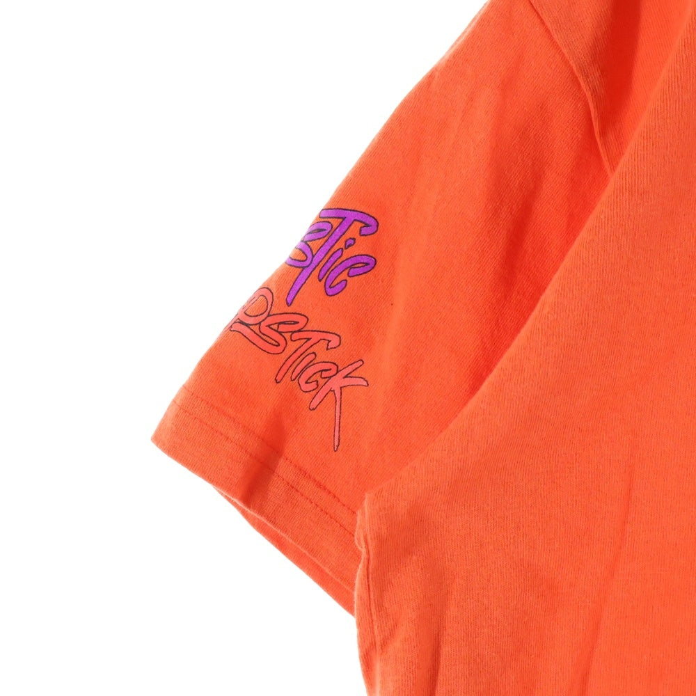 CHROME HEARTS(クロムハーツ) ×MATTY BOY PPO SPARK THE HEART T-SHRTS マッティボーイ プリントスパークザハートクルーネック半袖Tシャツカットソー オレンジ