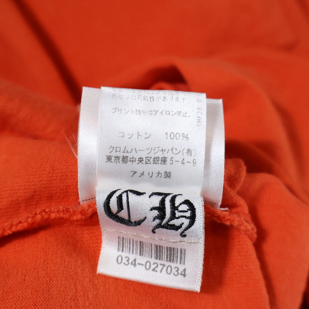 CHROME HEARTS(クロムハーツ) ×MATTY BOY PPO SPARK THE HEART T-SHRTS マッティボーイ プリントスパークザハートクルーネック半袖Tシャツカットソー オレンジ