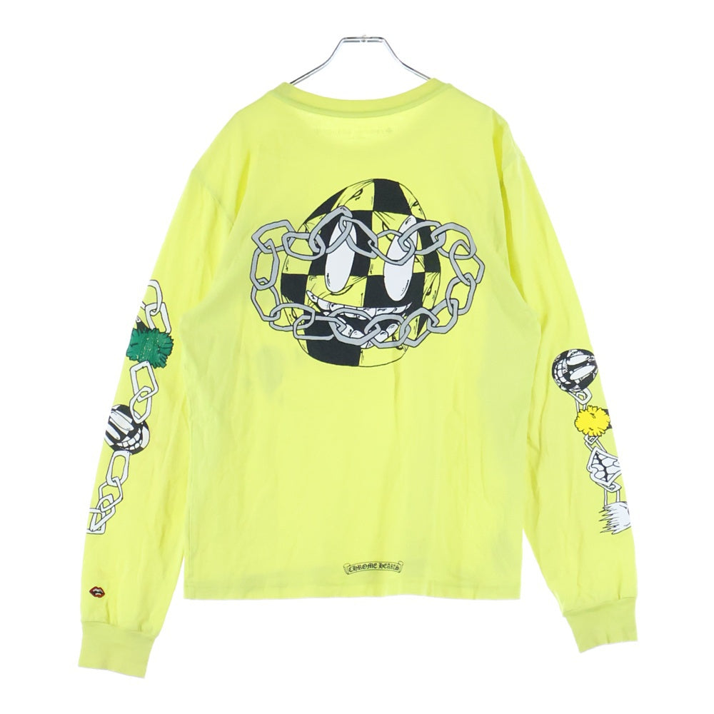 CHROME HEARTS(クロムハーツ) 22AW MATTY BOY PPO HRDWR GRN LS Tee マッティボーイ プリント クルーネック 長袖Tシャツ イエロー