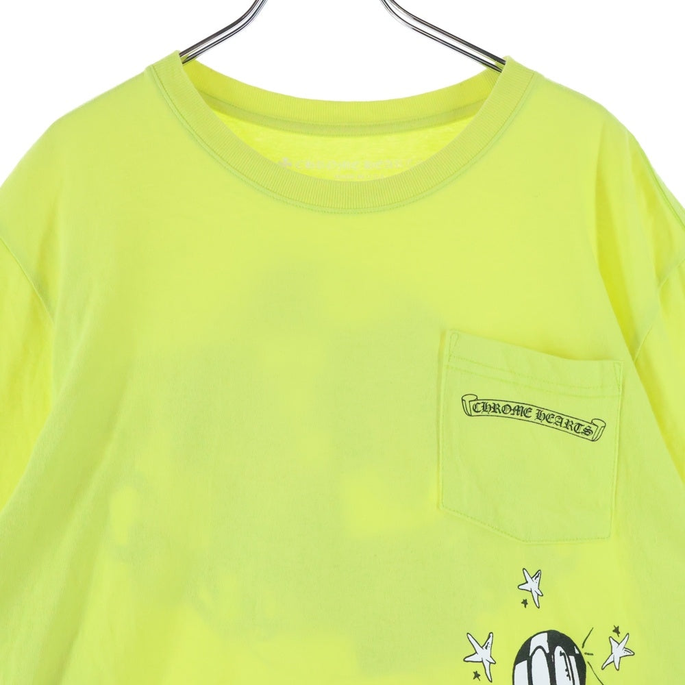 CHROME HEARTS(クロムハーツ) 22AW MATTY BOY PPO HRDWR GRN LS Tee マッティボーイ プリント クルーネック 長袖Tシャツ イエロー