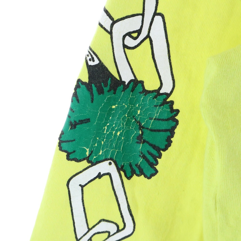 CHROME HEARTS(クロムハーツ) 22AW MATTY BOY PPO HRDWR GRN LS Tee マッティボーイ プリント クルーネック 長袖Tシャツ イエロー