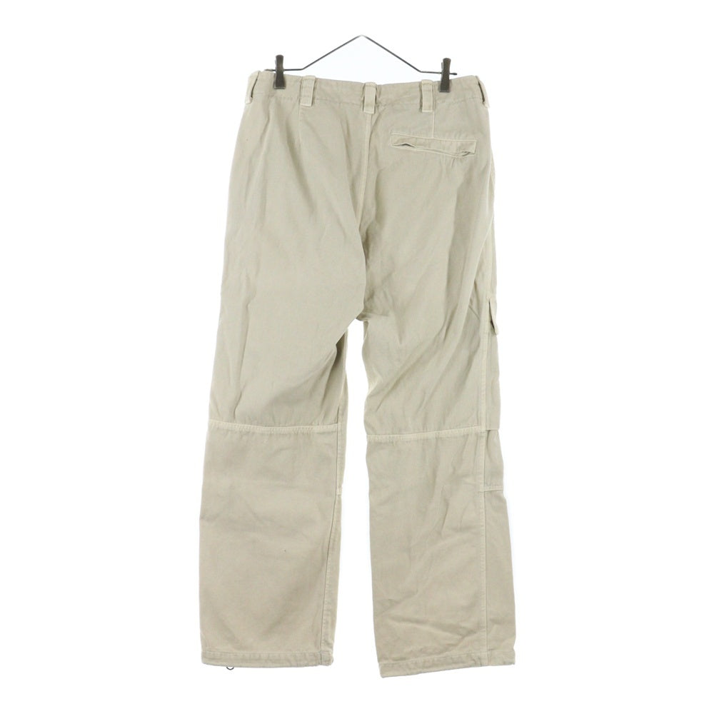 STONE ISLAND(ストーンアイランド) ジッパーフライ パナマコットンカーゴパンツ ワークパンツ ベージュ 811530601 V0197
