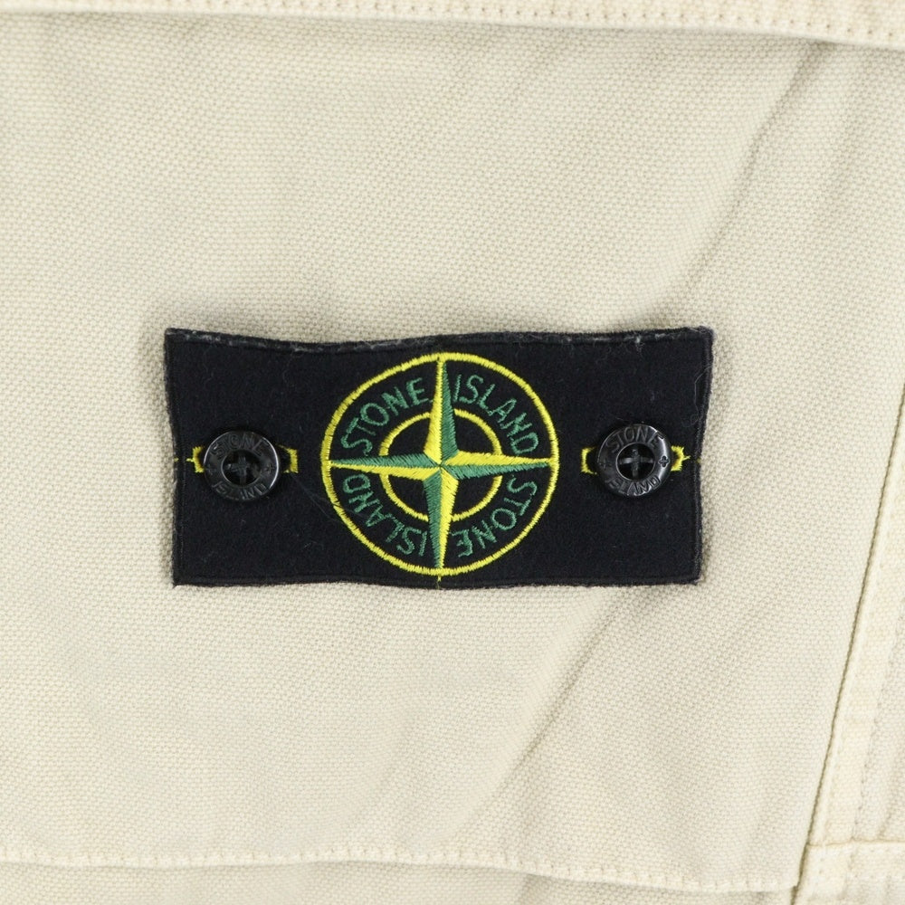 STONE ISLAND(ストーンアイランド) ジッパーフライ パナマコットンカーゴパンツ ワークパンツ ベージュ 811530601 V0197