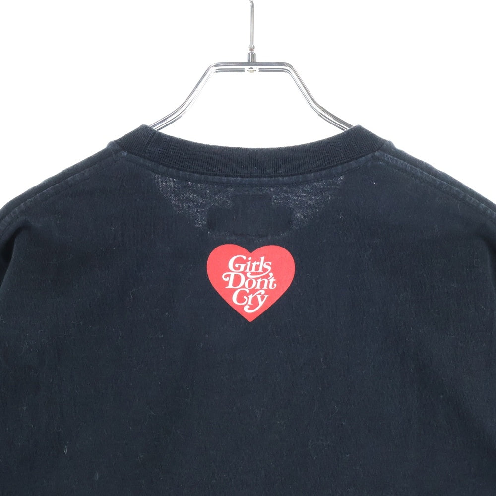 HUMAN MADE(ヒューマンメイド) ×UNDERCOVER LAST ORGY2 フロントプリント クルーネックTシャツ 半袖カットソー ブラック