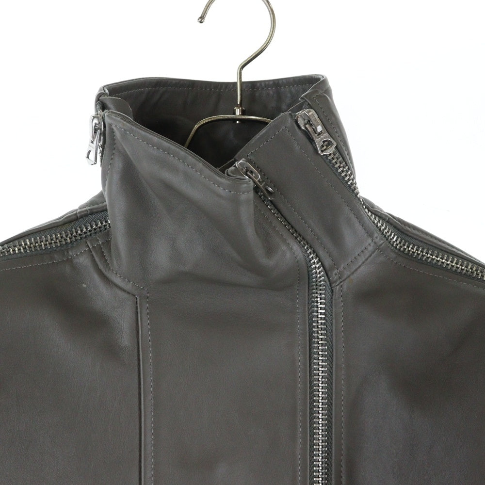 Acne Studios(アクネ ストゥディオズ) 19AW 構築 レザー ジャケット グレー FN-WN-LEAT000060