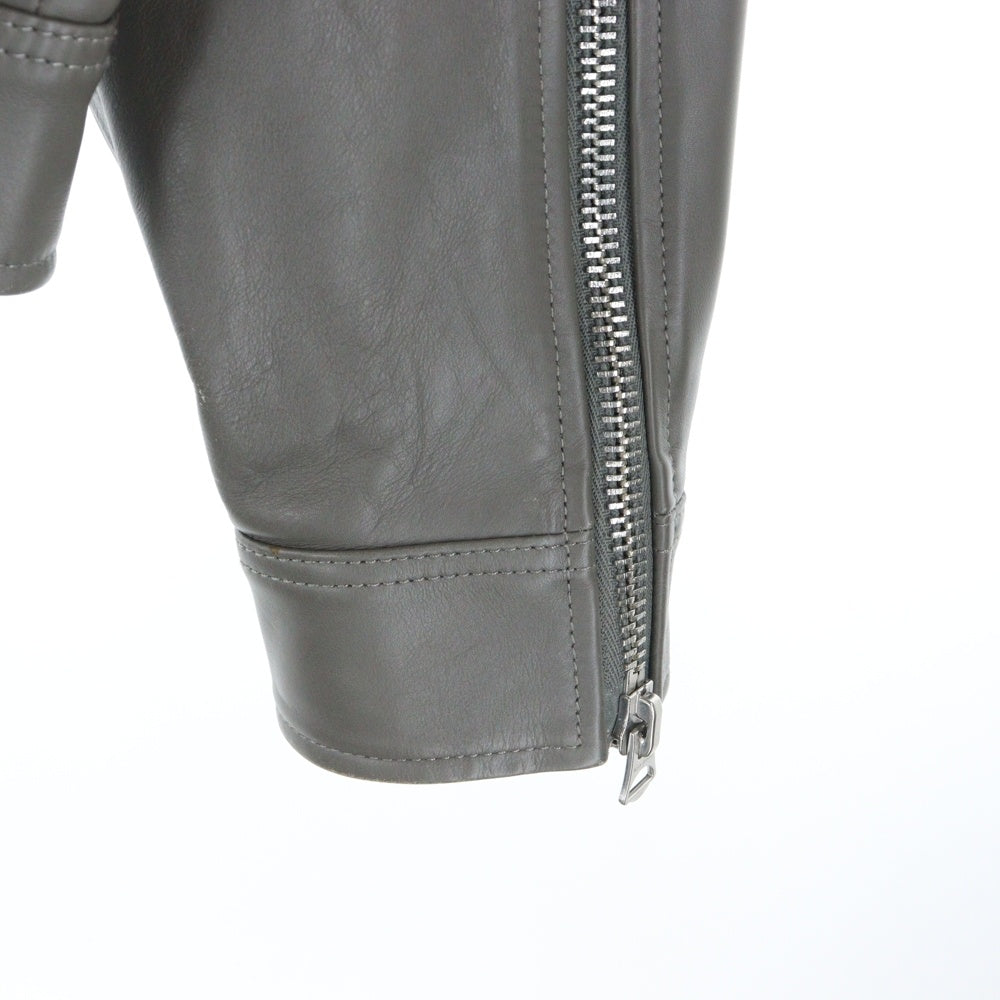 Acne Studios(アクネ ストゥディオズ) 19AW 構築 レザー ジャケット グレー FN-WN-LEAT000060