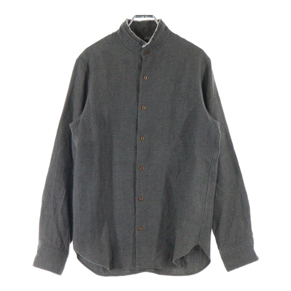 NO BRAND(ノーブランド) Honor Gathering オナーギャザリング リネンシャツ Linen Shirt シャツ グレー 15AW-S03