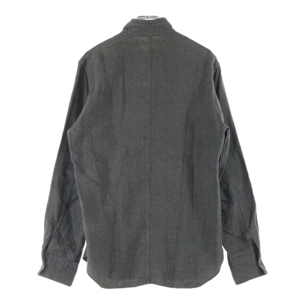 NO BRAND(ノーブランド) Honor Gathering オナーギャザリング リネンシャツ Linen Shirt シャツ グレー 15AW-S03