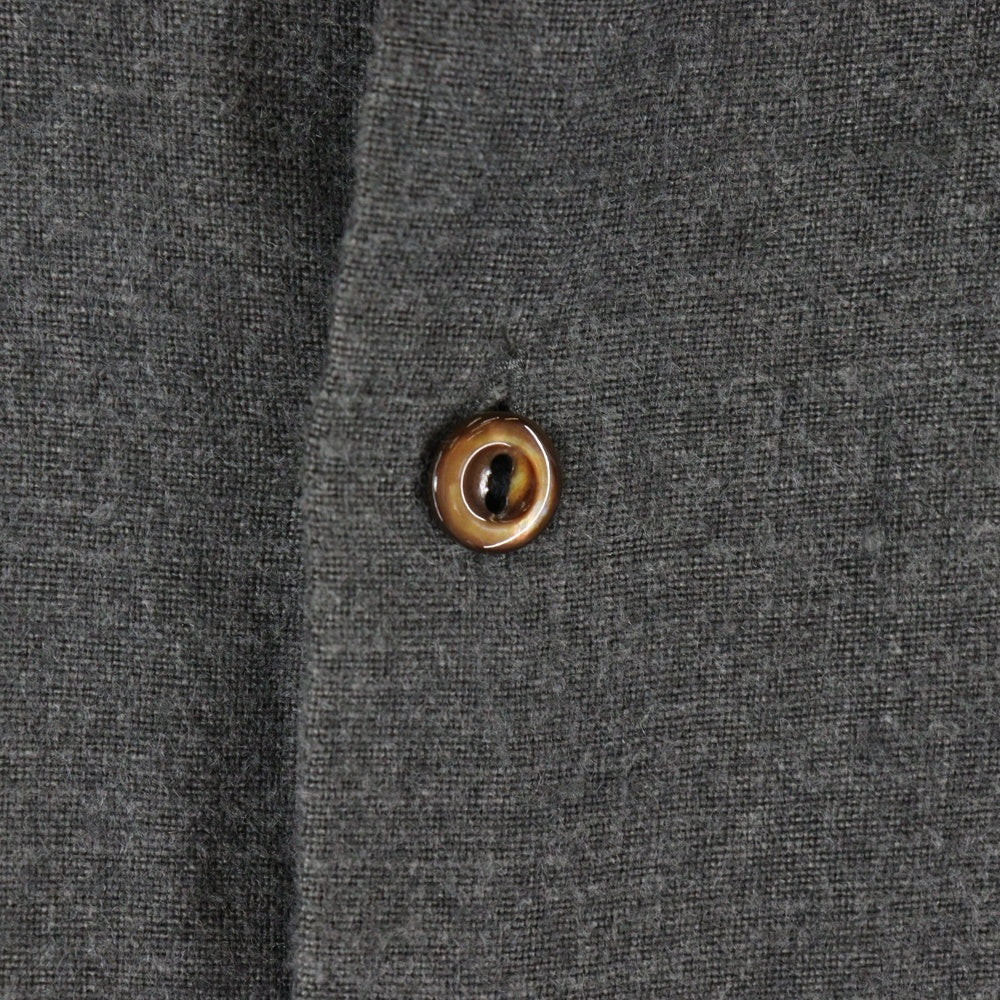 NO BRAND(ノーブランド) Honor Gathering オナーギャザリング リネンシャツ Linen Shirt シャツ グレー 15AW-S03