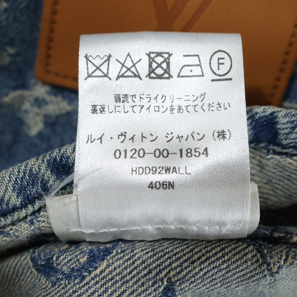 SUPREME(シュプリーム) 17AW Jacquard Denim Baseball Jersey モノグラム ジャガードデニムベースボールジャージー 半袖シャツ インディゴ HDD92WALL 406N