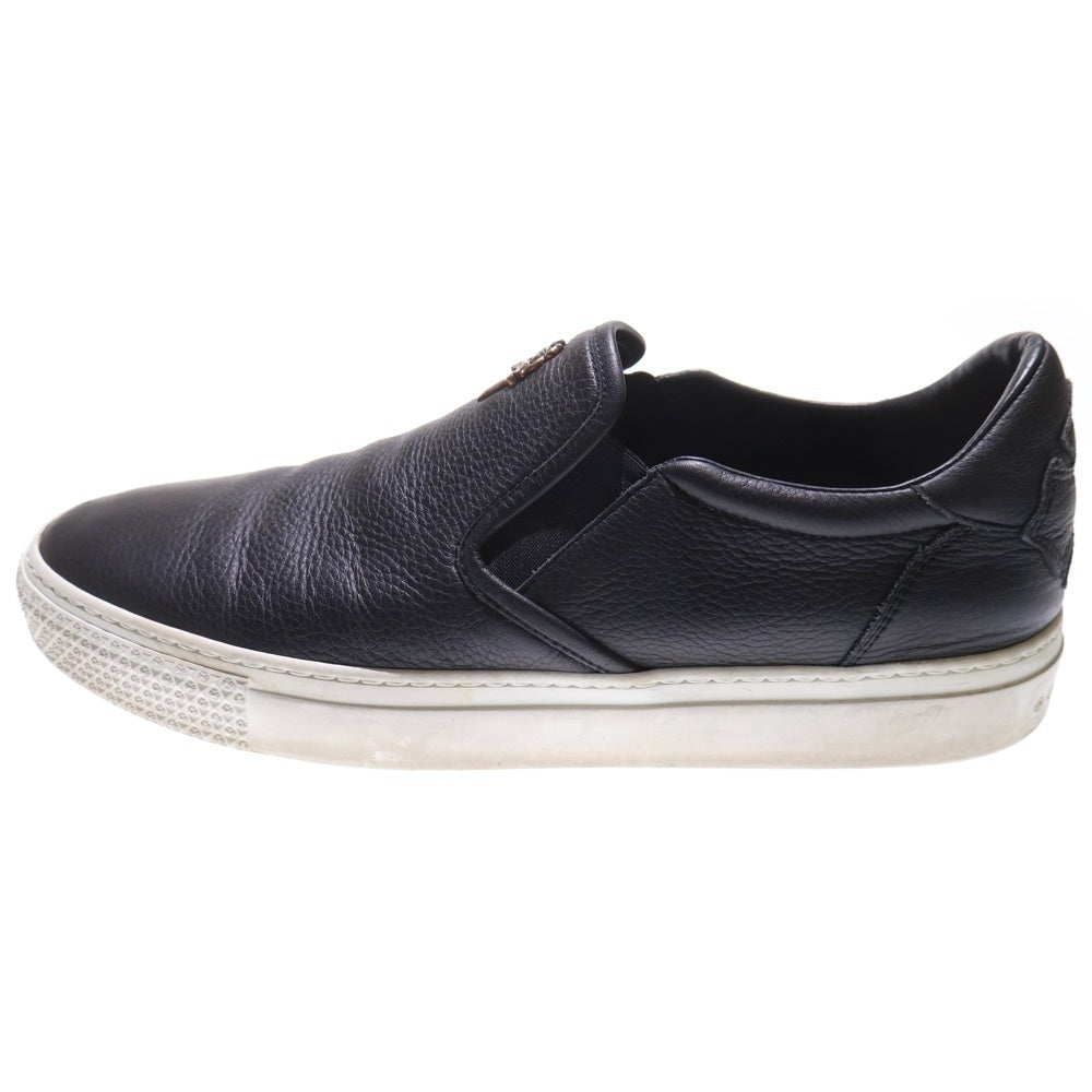 CHROME HEARTS(クロムハーツ) SLIP ON スリッポン CHプラス レザーパッチ ダガー ローカットスニーカー ブラック/ホワイト