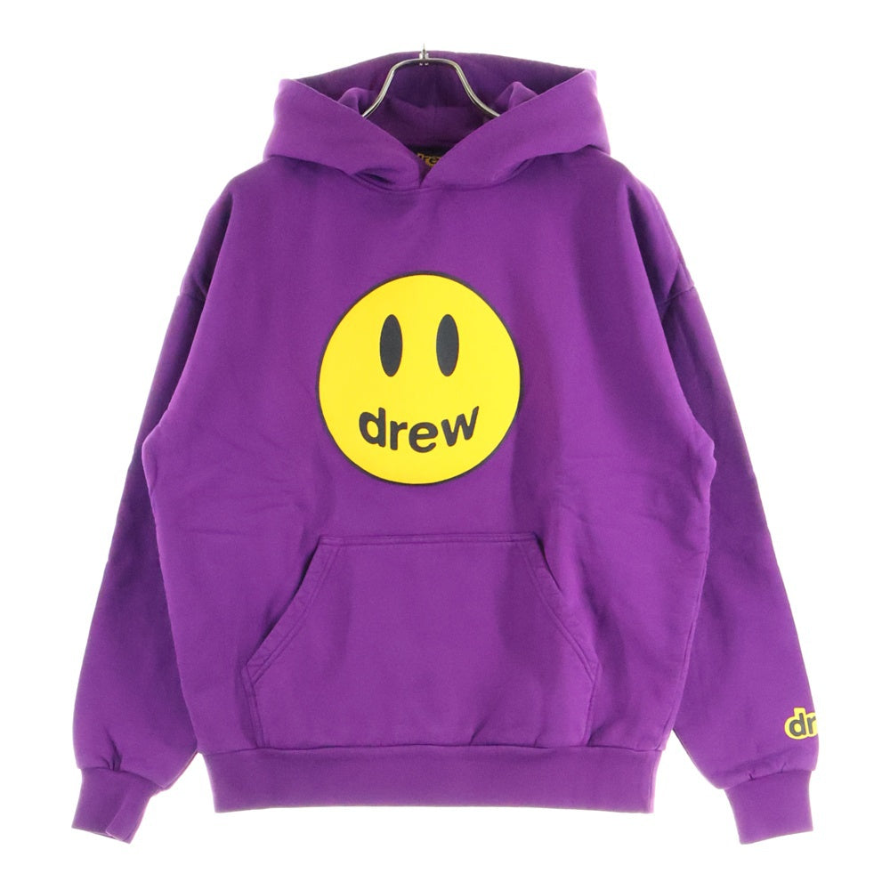 drew house(ドリューハウス) FRONT LOGO MASCOT HOODIE フロントロゴプリントプルオーバースウェットパーカー フーディー パープル