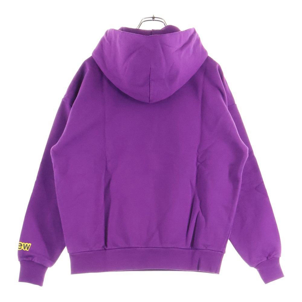 drew house(ドリューハウス) FRONT LOGO MASCOT HOODIE フロントロゴプリントプルオーバースウェットパーカー フーディー パープル