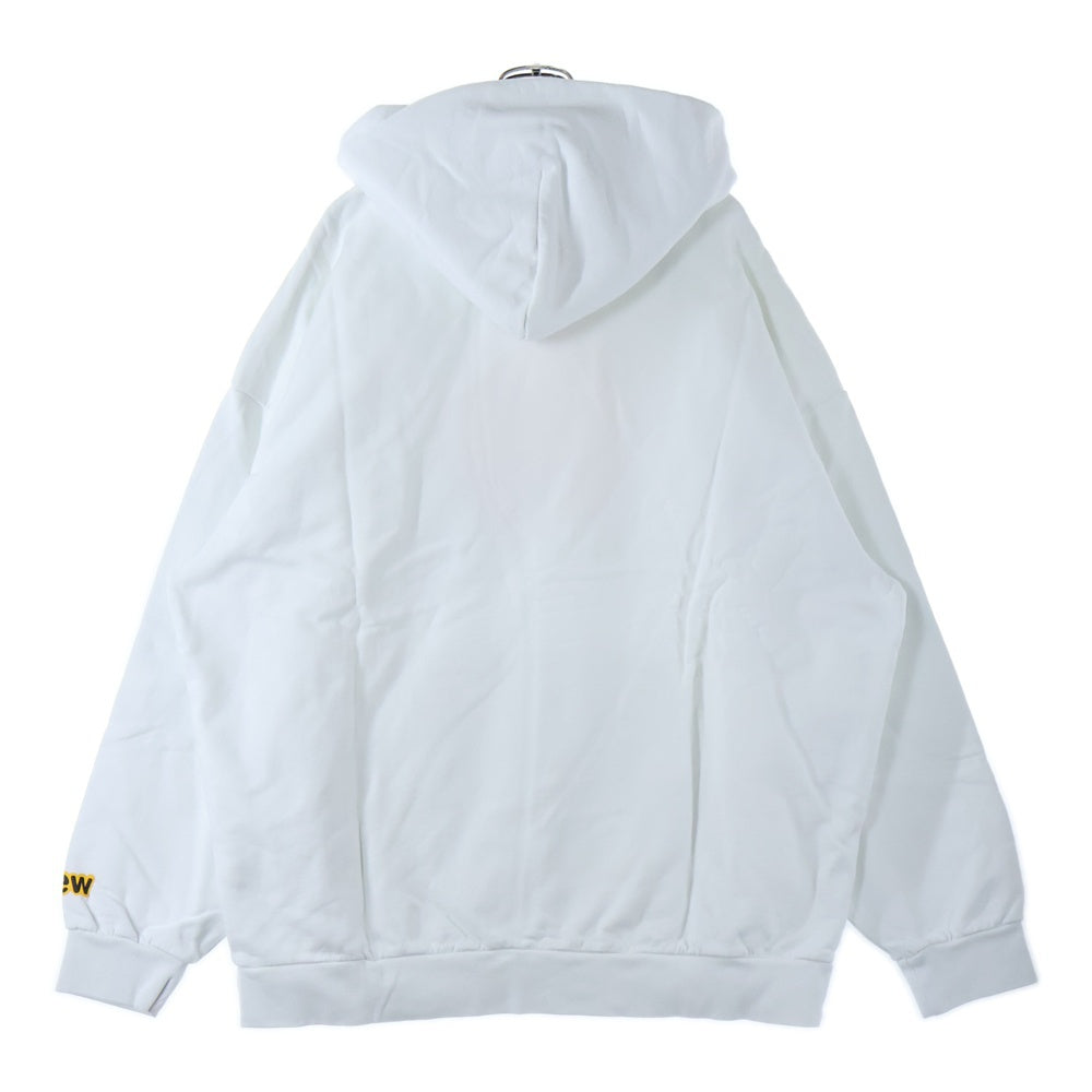drew house(ドリューハウス) FRONT LOGO MASCOT HOODIE フロントロゴプリントプルオーバースウェットパーカー フーディー ホワイト