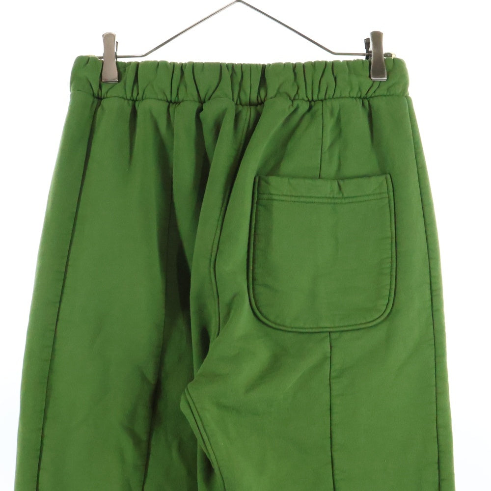 drew house(ドリューハウス) フロントロゴプリント コットン スウェットパンツ グリーン