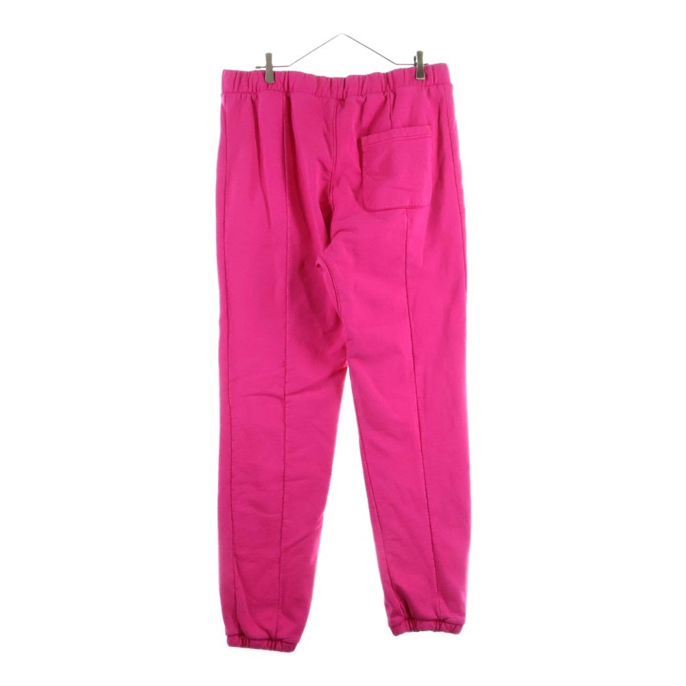 drew house(ドリューハウス) フロントロゴプリント コットン スウェットパンツ ピンク